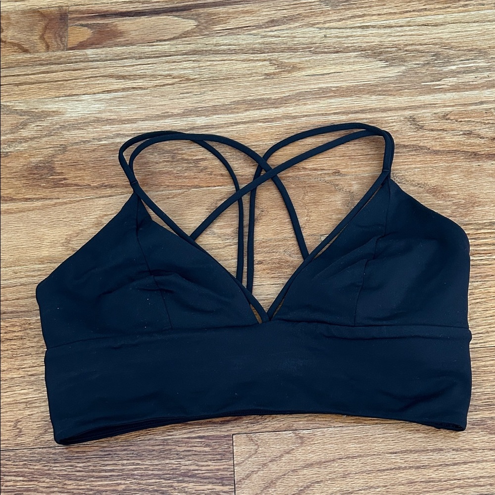 Lululemon Black Strappy Women's Bralette Sz 8